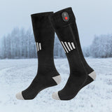 Maxbell Heated Socks Long Stockings Breathable Cold Weather Unisex Winter Warm Socks Grey