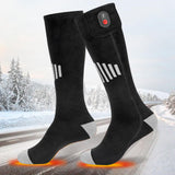Maxbell Heated Socks Long Stockings Breathable Cold Weather Unisex Winter Warm Socks Grey