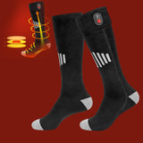 Maxbell Heated Socks Long Stockings Breathable Cold Weather Unisex Winter Warm Socks Grey