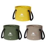 Maxbell Collapsible Bucket 10L Water Storage Bag Durable for Outdoor Activities Yellow
