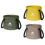 Maxbell Collapsible Bucket 10L Water Storage Bag Durable for Outdoor Activities Yellow