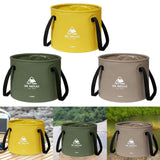 Maxbell Collapsible Bucket 10L Water Storage Bag Durable for Outdoor Activities Yellow
