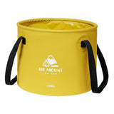 Maxbell Collapsible Bucket 10L Water Storage Bag Durable for Outdoor Activities Yellow