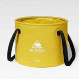 Maxbell Collapsible Bucket 10L Water Storage Bag Durable for Outdoor Activities Yellow