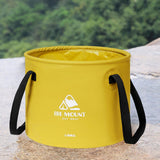 Maxbell Collapsible Bucket 10L Water Storage Bag Durable for Outdoor Activities Yellow