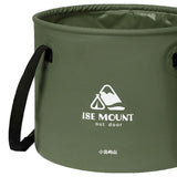 Maxbell Collapsible Bucket 10L Water Storage Bag Durable for Outdoor Activities Green
