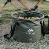 Maxbell Collapsible Bucket 10L Water Storage Bag Durable for Outdoor Activities Green
