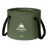 Maxbell Collapsible Bucket 10L Water Storage Bag Durable for Outdoor Activities Green