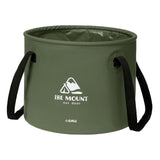 Maxbell Collapsible Bucket 10L Water Storage Bag Durable for Outdoor Activities Green