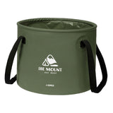 Maxbell Collapsible Bucket 10L Water Storage Bag Durable for Outdoor Activities Green