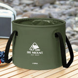 Maxbell Collapsible Bucket 10L Water Storage Bag Durable for Outdoor Activities Green
