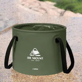 Maxbell Collapsible Bucket 10L Water Storage Bag Durable for Outdoor Activities Green