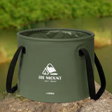 Maxbell Collapsible Bucket 10L Water Storage Bag Durable for Outdoor Activities Green