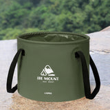 Maxbell Collapsible Bucket 10L Water Storage Bag Durable for Outdoor Activities Green