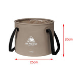 Maxbell Collapsible Bucket 10L Water Storage Bag Durable for Outdoor Activities Coffee