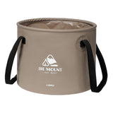 Maxbell Collapsible Bucket 10L Water Storage Bag Durable for Outdoor Activities Coffee