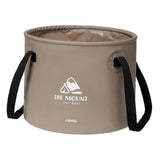 Maxbell Collapsible Bucket 10L Water Storage Bag Durable for Outdoor Activities Coffee