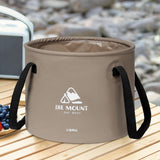 Maxbell Collapsible Bucket 10L Water Storage Bag Durable for Outdoor Activities Coffee