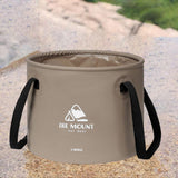 Maxbell Collapsible Bucket 10L Water Storage Bag Durable for Outdoor Activities Coffee