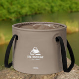 Maxbell Collapsible Bucket 10L Water Storage Bag Durable for Outdoor Activities Coffee
