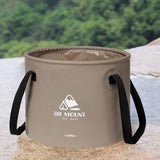 Maxbell Collapsible Bucket 10L Water Storage Bag Durable for Outdoor Activities Coffee