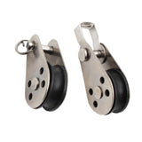 Maxbell Marine Pulley Block Swivel Nylon Accessories Hardware Rope Hanging Lifting 4.5cmx2.6cm