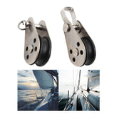 Maxbell Marine Pulley Block Swivel Nylon Accessories Hardware Rope Hanging Lifting 4.5cmx2.6cm