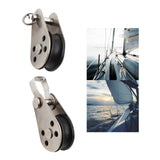 Maxbell Marine Pulley Block Swivel Nylon Accessories Hardware Rope Hanging Lifting 4.5cmx2.6cm
