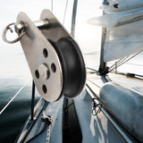 Maxbell Marine Pulley Block Swivel Nylon Accessories Hardware Rope Hanging Lifting 4.5cmx2.6cm