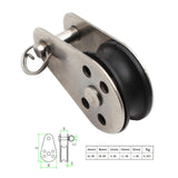 Maxbell Marine Pulley Block Swivel Nylon Accessories Hardware Rope Hanging Lifting 4.5cmx2.6cm