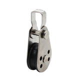 Maxbell Marine Pulley Block Swivel Nylon Accessories Hardware Rope Hanging Lifting 5.9cmx2.5cm