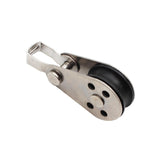 Maxbell Marine Pulley Block Swivel Nylon Accessories Hardware Rope Hanging Lifting 5.9cmx2.5cm