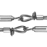 Maxbell Shade Sail Hardware Kit Turnbuckle Hook and Eye for Cable Wire Rope Tension