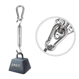 Maxbell Shade Sail Hardware Kit Turnbuckle Hook and Eye for Cable Wire Rope Tension