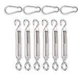 Maxbell Shade Sail Hardware Kit Turnbuckle Hook and Eye for Cable Wire Rope Tension