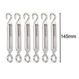 Maxbell Shade Sail Hardware Kit Turnbuckle Hook and Eye for Cable Wire Rope Tension