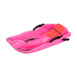 Maxbell Snow Sled Wear Resistant Non Slip Board Sledge for Skating Skiing Winter Normal Pink