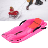 Maxbell Snow Sled Wear Resistant Non Slip Board Sledge for Skating Skiing Winter Normal Pink