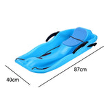 Maxbell Snow Sled Wear Resistant Non Slip Board Sledge for Skating Skiing Winter Normal Blue