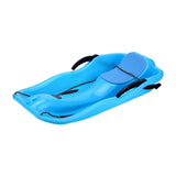 Maxbell Snow Sled Wear Resistant Non Slip Board Sledge for Skating Skiing Winter Normal Blue
