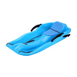 Maxbell Snow Sled Wear Resistant Non Slip Board Sledge for Skating Skiing Winter Normal Blue