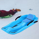 Maxbell Snow Sled Wear Resistant Non Slip Board Sledge for Skating Skiing Winter Normal Blue