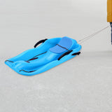 Maxbell Snow Sled Wear Resistant Non Slip Board Sledge for Skating Skiing Winter Normal Blue