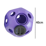 Maxbell Fun 15.7" Horse Treat Ball Horse Toys Feed Ball Feeding Toy Multipurpose Purple