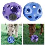 Maxbell Fun 15.7" Horse Treat Ball Horse Toys Feed Ball Feeding Toy Multipurpose Purple