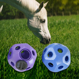 Maxbell Fun 15.7" Horse Treat Ball Horse Toys Feed Ball Feeding Toy Multipurpose Purple