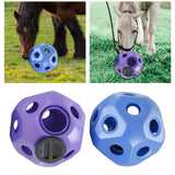 Maxbell Fun 15.7" Horse Treat Ball Horse Toys Feed Ball Feeding Toy Multipurpose Purple