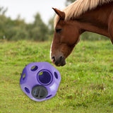 Maxbell Fun 15.7" Horse Treat Ball Horse Toys Feed Ball Feeding Toy Multipurpose Purple