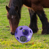 Maxbell Fun 15.7" Horse Treat Ball Horse Toys Feed Ball Feeding Toy Multipurpose Purple