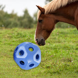 Maxbell Fun 15.7" Horse Treat Ball Horse Toys Feed Ball Feeding Toy Multipurpose Blue